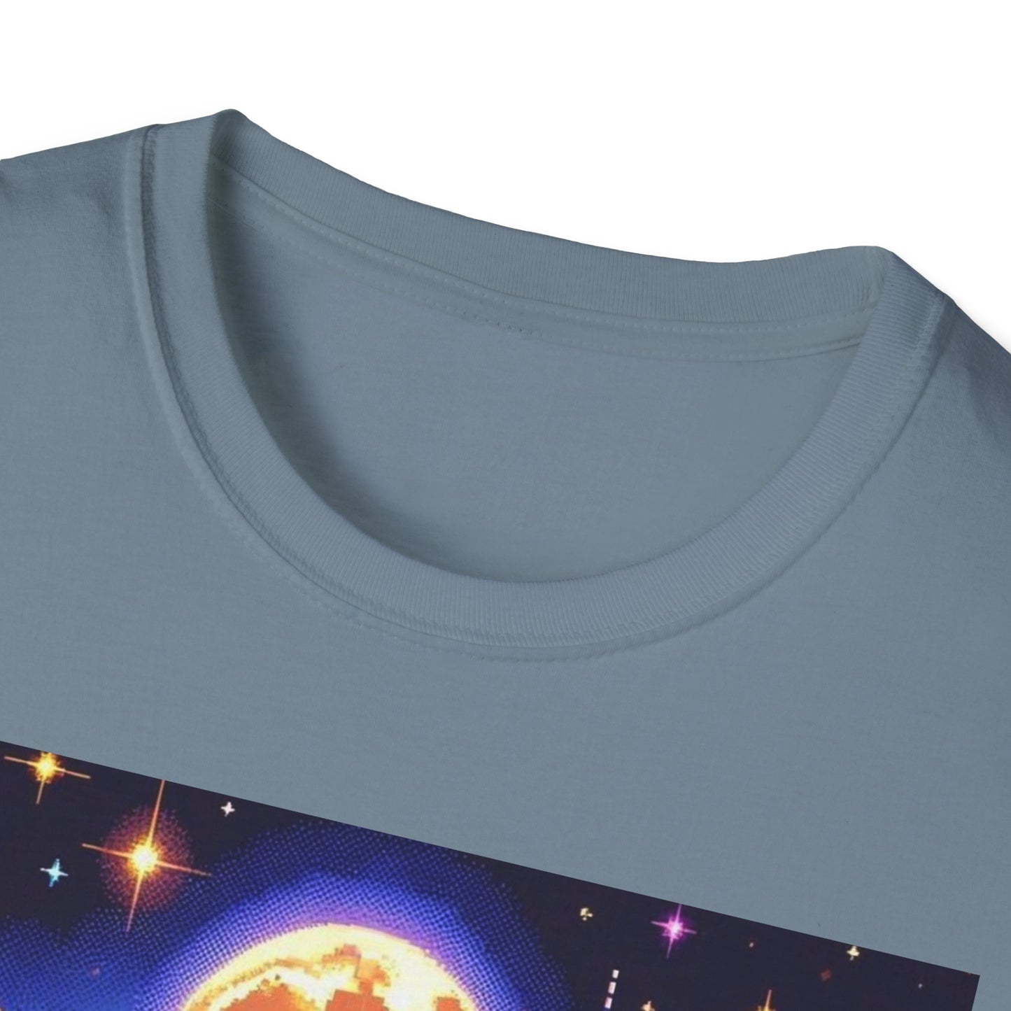 Blue Space Monkey Unisex Soft style T-Shirt #1