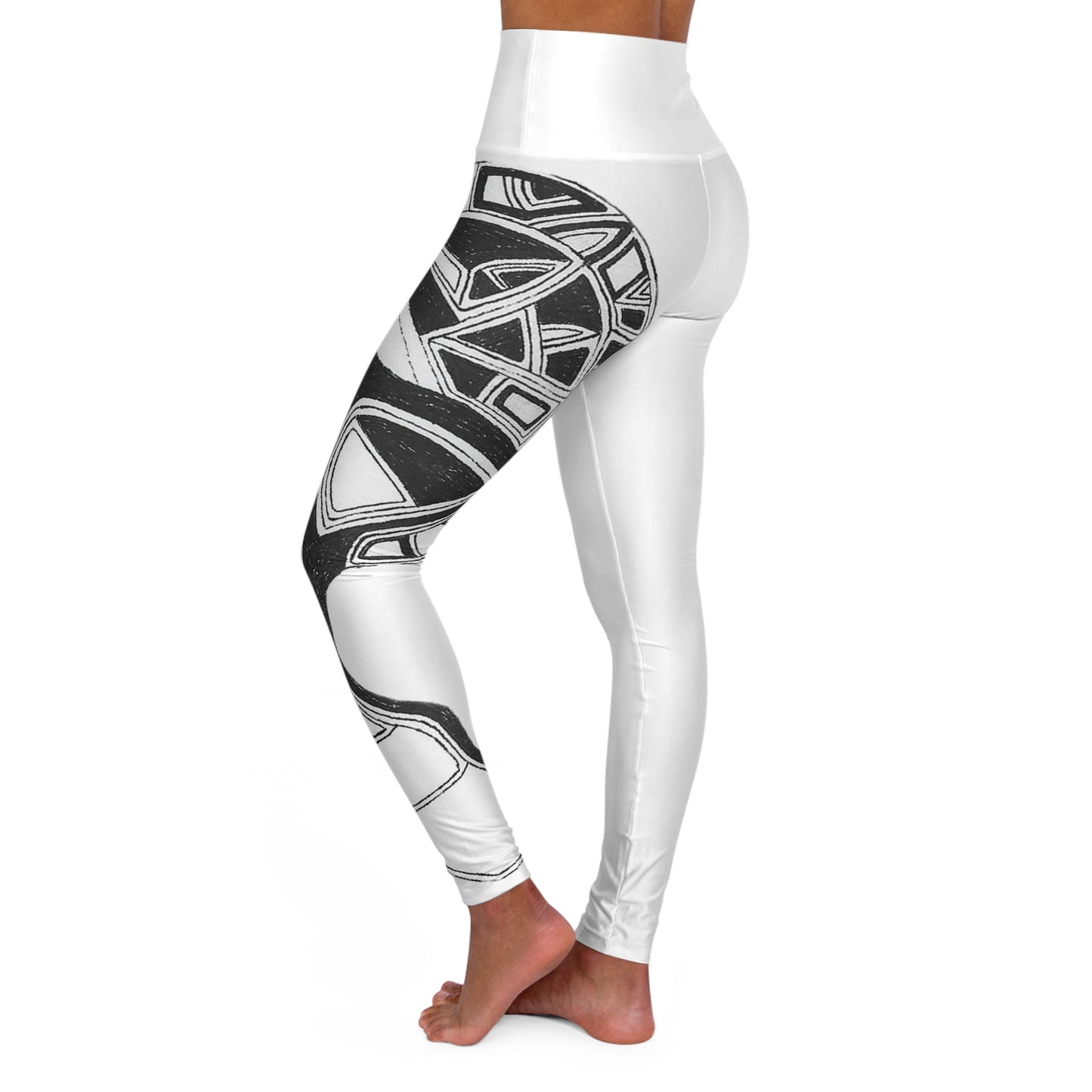 High Waisted Yoga Leggings (AOP)