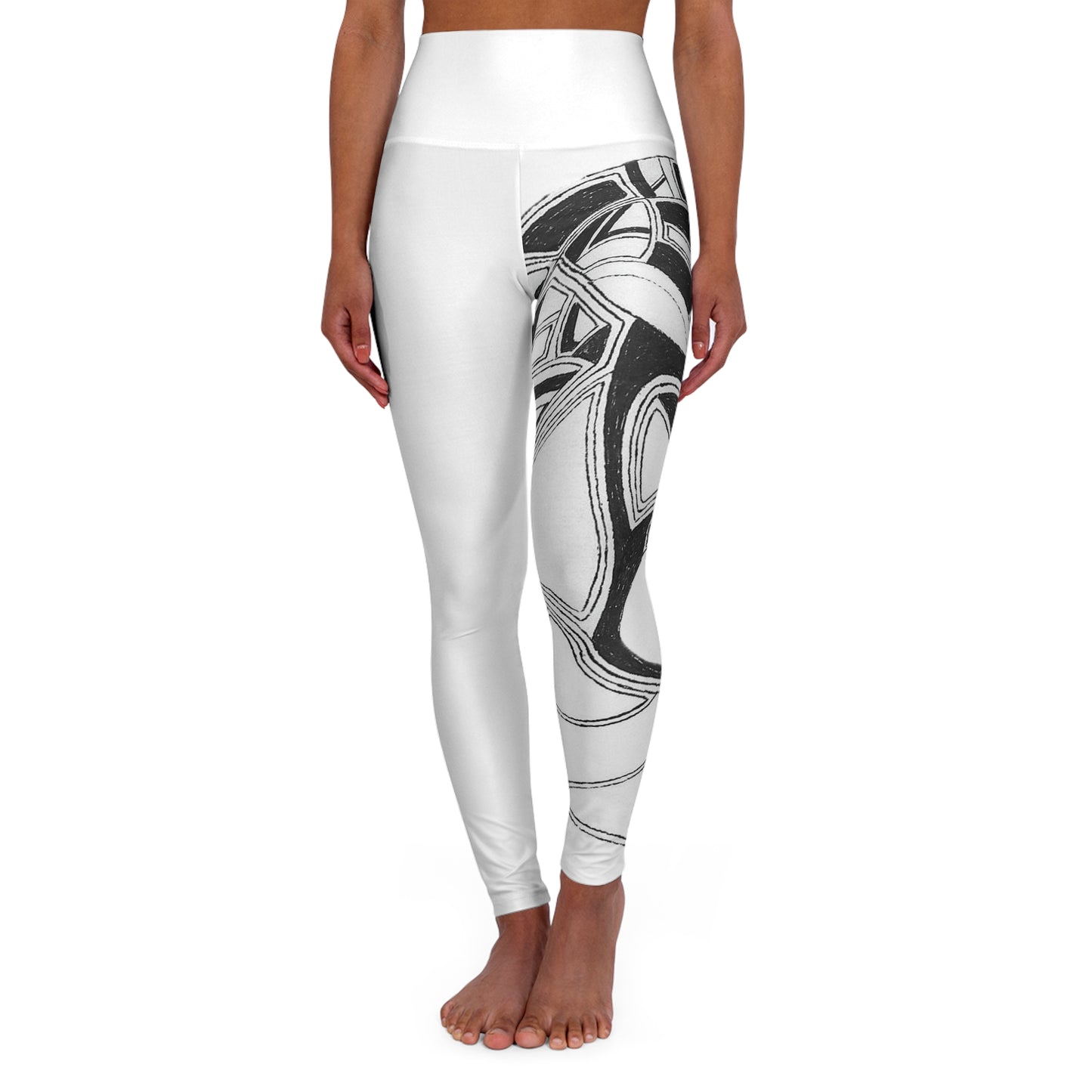 High Waisted Yoga Leggings (AOP)