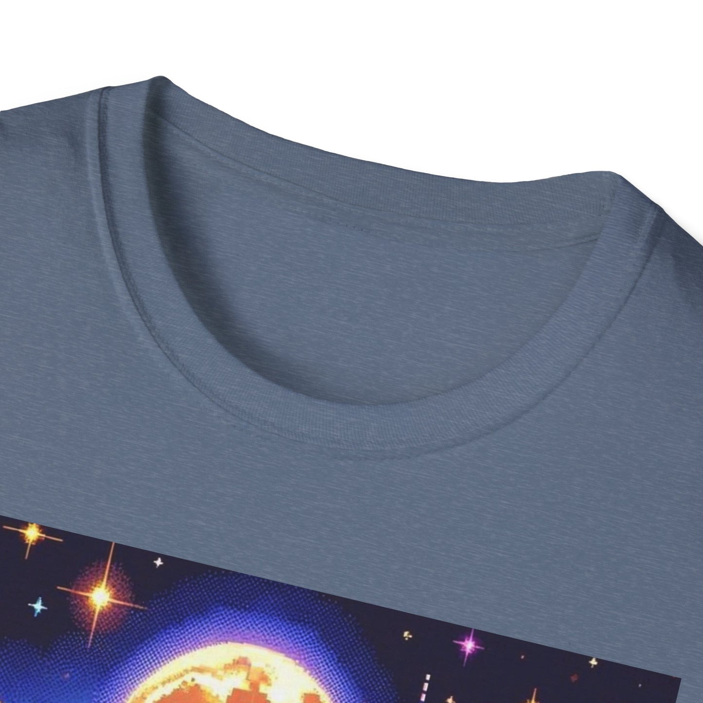 Blue Space Monkey Unisex Soft style T-Shirt #1